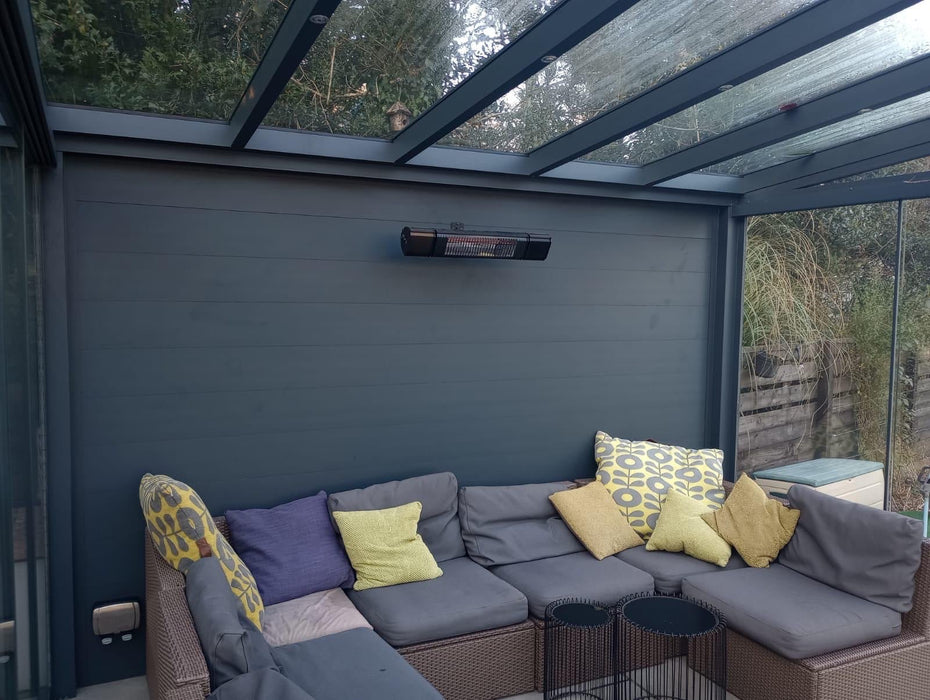 SkyView Pro Aluminium Glass Room Veranda Glass Roof Extension