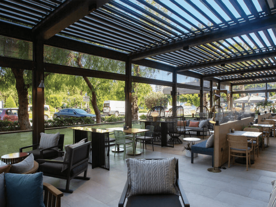 Matterhorn Rolling Roof Retractable Smart System Bioclimatic Pergola