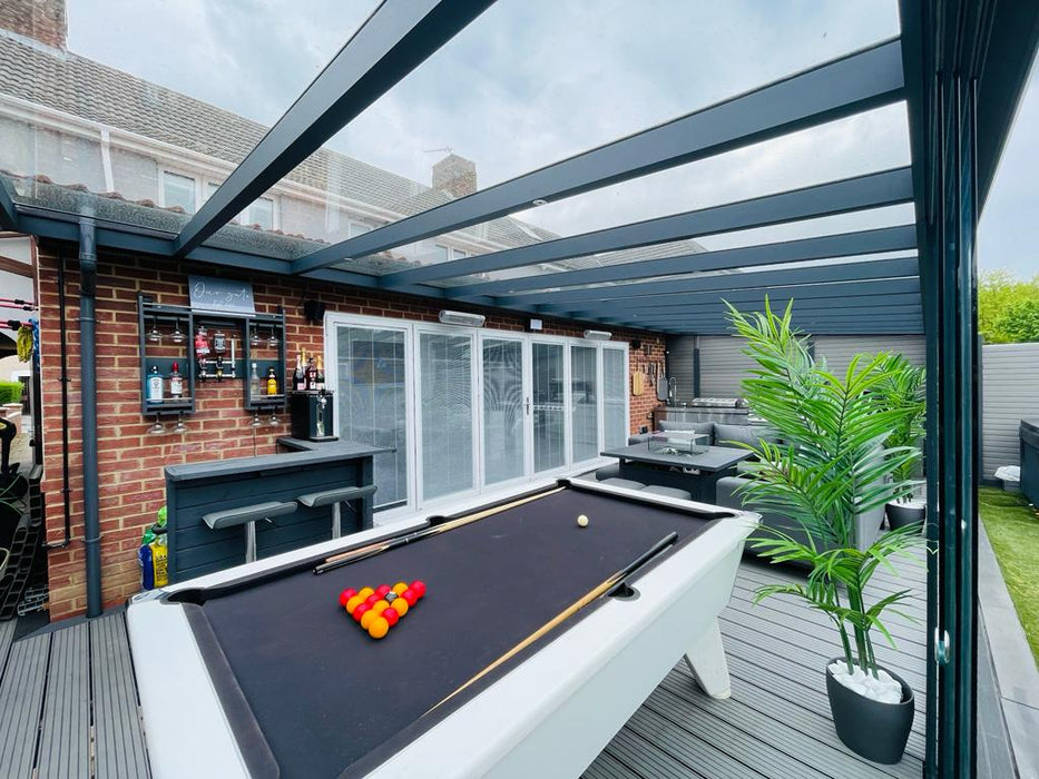 Skyline Aluminium Glass Sun Room Veranda Black