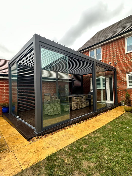 Nova Titan Aluminium Pergola New Model  6m x 3m | Assembly Option