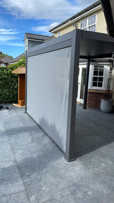 Nova Titan Aluminium Pergola 4x3m  Free Standing Graphite Grey