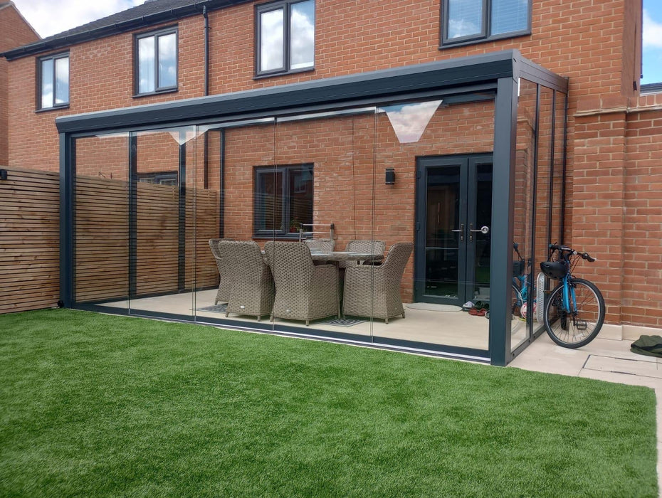 SkyView Pro Aluminium Glass Room Veranda Glass Roof Extension