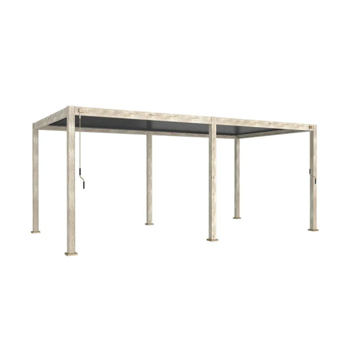 Nova Titan Aluminium Pergola New Model  Wood Effect 6m x 3m | Assembly Option