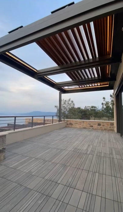 Matterhorn Rolling Roof Retractable Smart System Bioclimatic Pergola