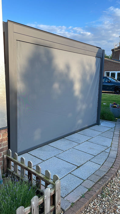 Nova Titan Aluminium Pergola 4x3m  Free Standing Graphite Grey