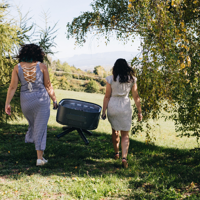 ALUVY SAM Basalt Low Brazier - Anthracite