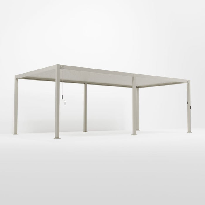 Nova Titan Aluminium Pergola Pebble  | Assembly Option