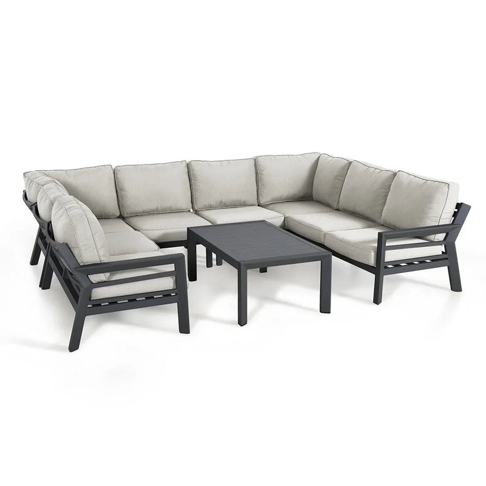 New York U-Shaped Sofa Set / Dove Grey