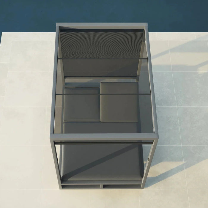 Maze - Outdoor Fabric Allure Cabana Double Sunlounger - Flanelle