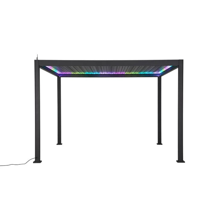 Nova Titan Plus LED 6m x 3m Rectangular Motorised Aluminium Pergola Grey