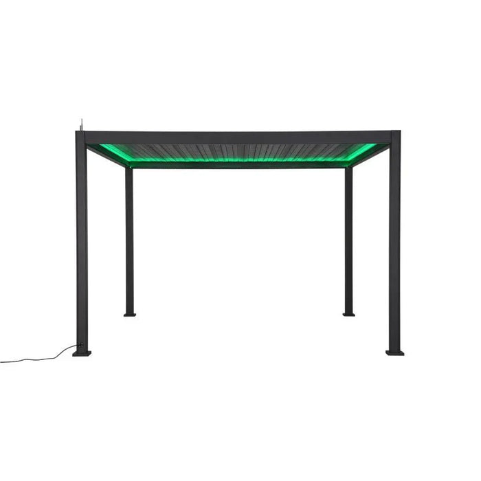 Nova Titan Plus LED 4m x 3m Rectangular Motorised Aluminium Pergola Grey