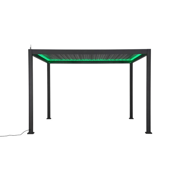 Nova Titan Plus LED 6m x 3m Rectangular Motorised Aluminium Pergola Grey