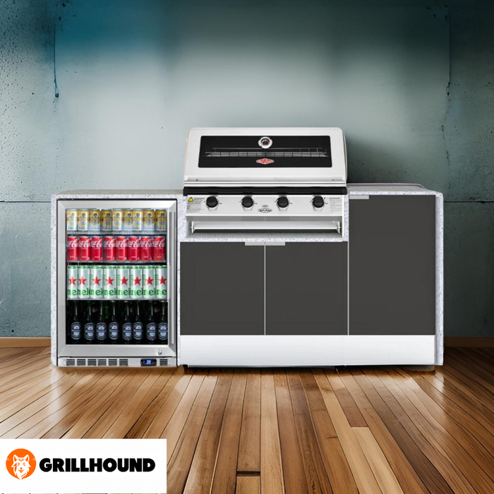 Grillhound Mini Outdoor Kitchen With Beefeater 1200 And Fridge - GB202