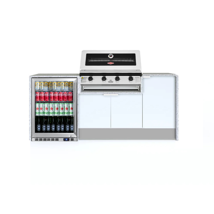 Grillhound Mini Outdoor Kitchen With Beefeater 1200 And Fridge - GB202