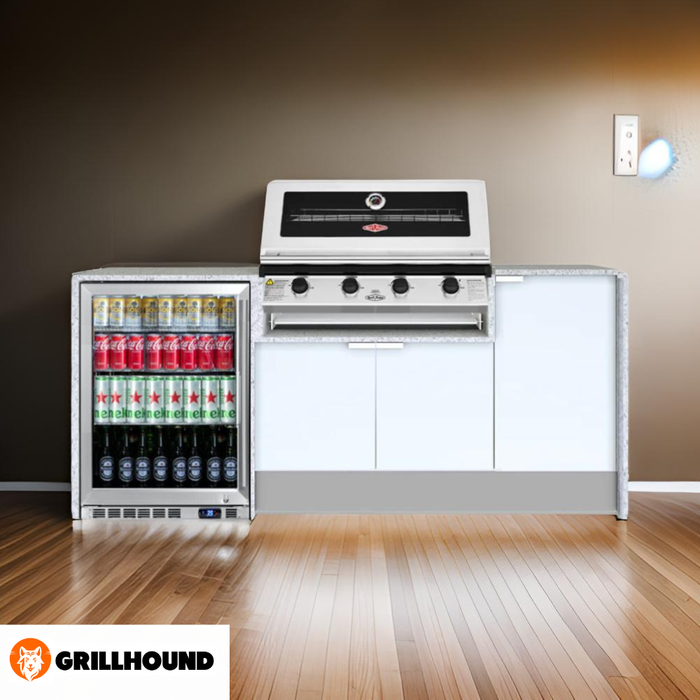Grillhound Mini Outdoor Kitchen With Beefeater 1200 And Fridge - GB202