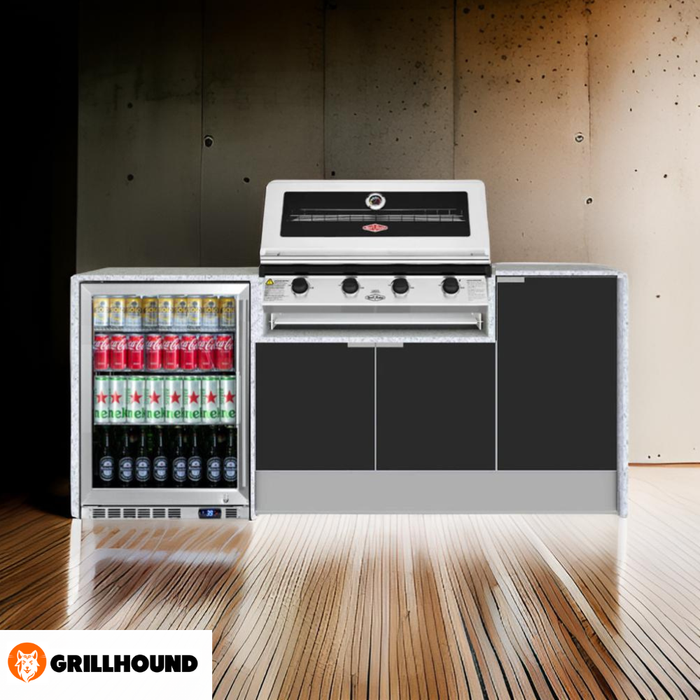Grillhound Mini Outdoor Kitchen With Beefeater 1200 And Fridge - GB202