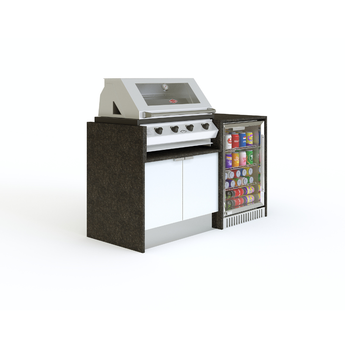 Grillhound Mini Outdoor Kitchen With Beefeater 1200 And Fridge - GB155