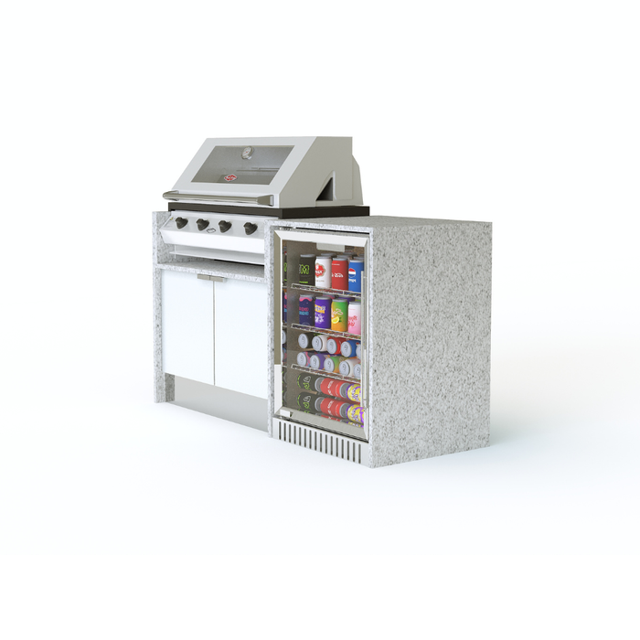 Grillhound Mini Outdoor Kitchen With Beefeater 1200 And Fridge - GB155