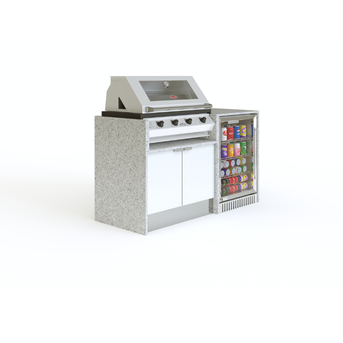 Grillhound Mini Outdoor Kitchen With Beefeater 1200 And Fridge - GB155