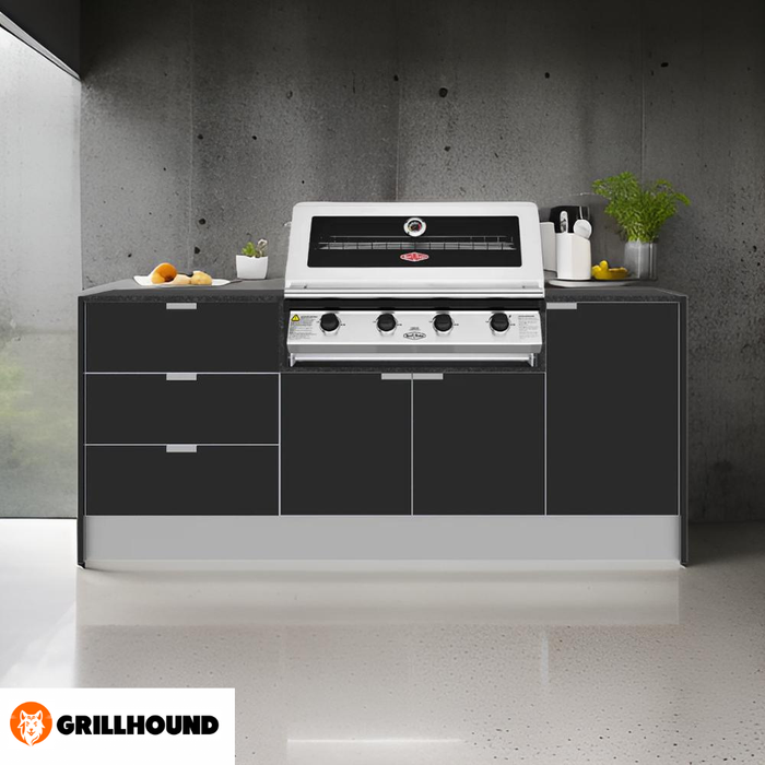 Grillhound Mini Outdoor Kitchen Package With Drawers And Beefeater 1200 - GB201