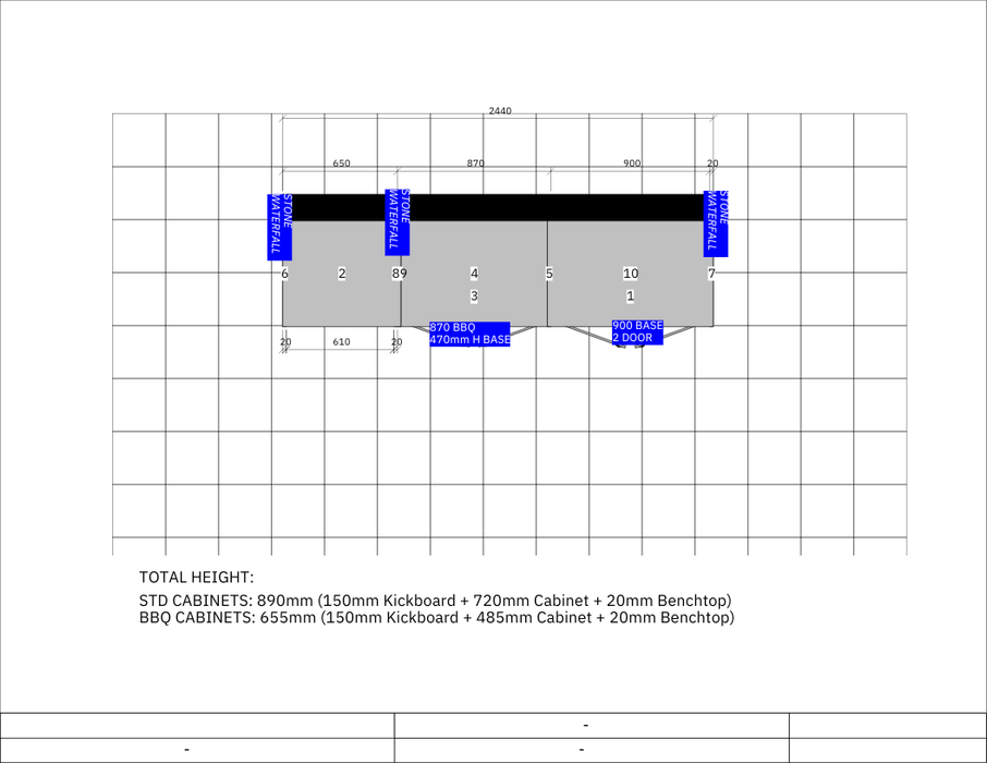 Grillhound Outdoor Kitchen Package With Beefeater 1200 And Single Fridge - GB244