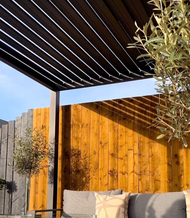 Blakesleys Aluminium Pergola 4x3m Free Standing - Grey - Assembly Available