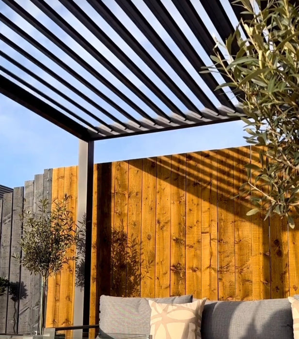 Blakesleys Aluminium Pergola 4x3m Free Standing - Grey - Assembly Available