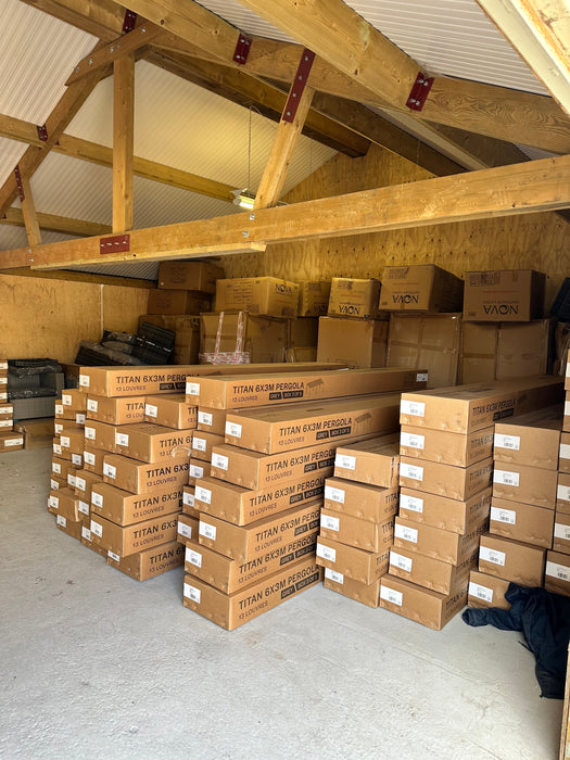 Nova Titan 8m x 3.6m Rectangular Aluminium Pergola