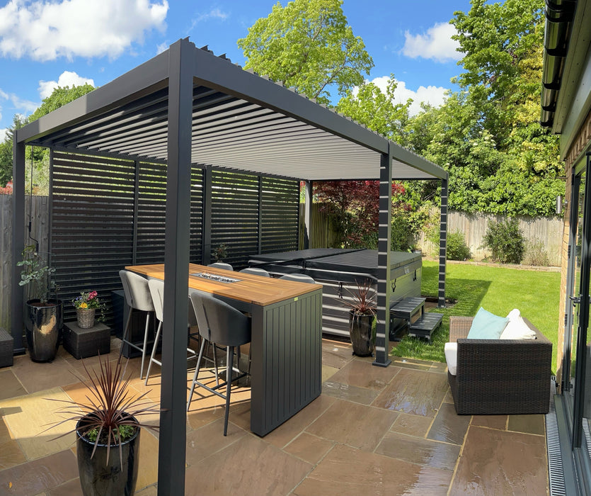 Nova Titan 8m x 3.6m Rectangular Aluminium Pergola