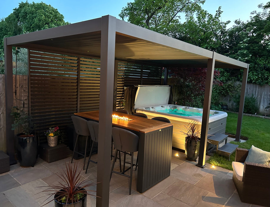 Nova Titan Aluminium Pergola - 5.3x 3m Pergola - Grey