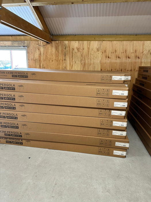 Nova Titan 4m x 3.6m Aluminium Pergola | New Model | Assembly Option