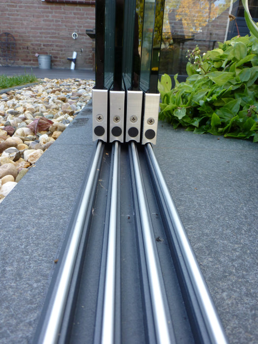 Skyline Aluminium Glass Sun Room Veranda Black