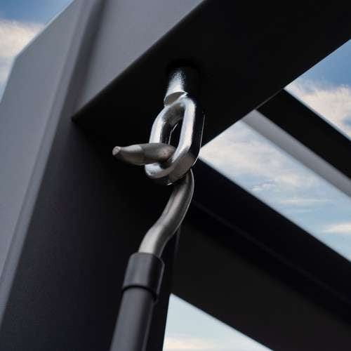 Nova Titan 3m x3m Square Aluminium Pergola New Model - Grey