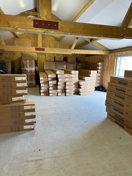 Nova Titan Aluminium Pergola - 5.3x 3m Pergola - Grey