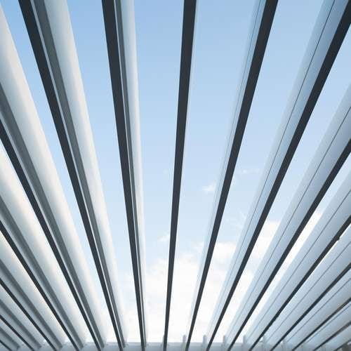 Nova Titan Aluminium Pergola 6m x 3m Rectangular optional Glass sliding Doors - Grey