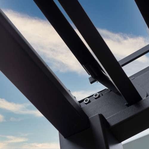 Nova Titan 3m x3m Square Aluminium Pergola New Model - Grey