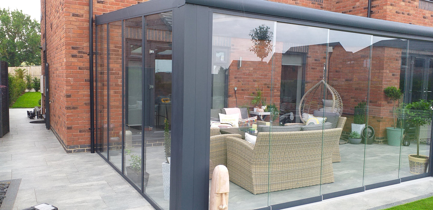 Proline  Aluminium Pergola Veranda Wall Mounted