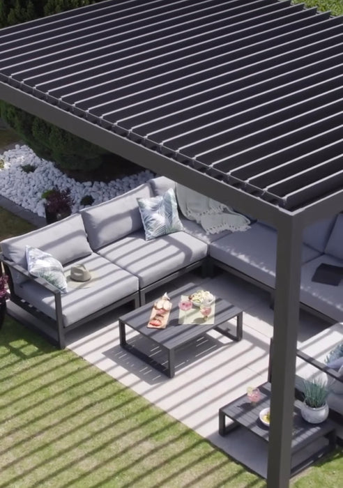 Nova Titan 8m x 3.6m Rectangular Aluminium Pergola