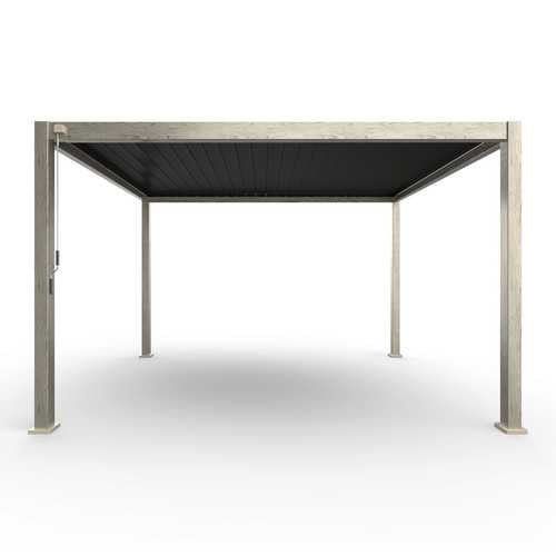 Nova Titan Aluminium Pergola - 4m x 3m Rectangular - Wood Look