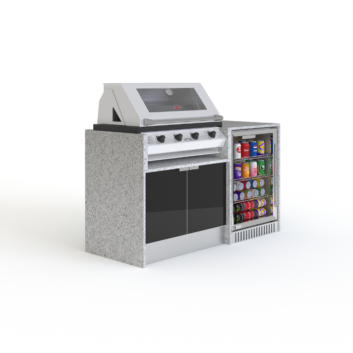 Grillhound Mini Outdoor Kitchen With Beefeater 1200 And Fridge - GB155