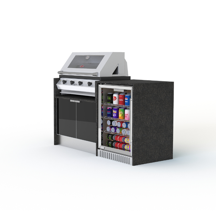Grillhound Mini Outdoor Kitchen With Beefeater 1200 And Fridge - GB155