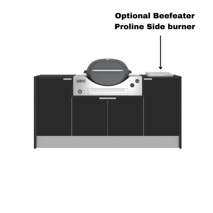Grillhound Mini Outdoor Kitchen Package to Suit Weber Family Q - GW181