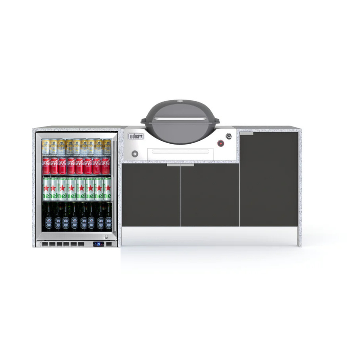 Grillhound Mini Outdoor Kitchen With Single fridge to Suit Weber Family Q - GW200