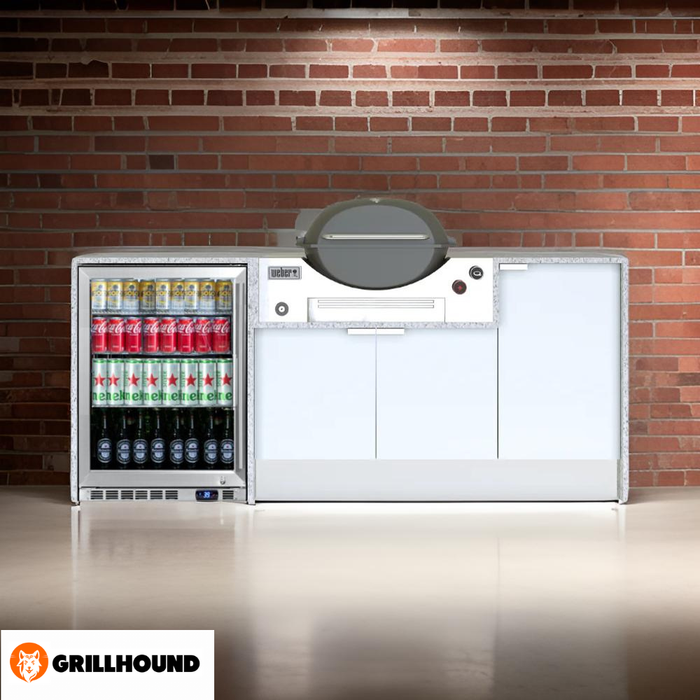 Grillhound Mini Outdoor Kitchen With Single fridge to Suit Weber Family Q - GW200