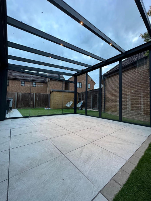 SkyView Pro Aluminium Glass Room Veranda Glass Roof Glass Sliding Doors
