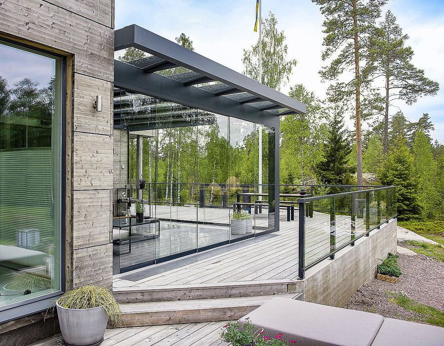 Skyview Cube Line Glass Sun Room Aluminium Veranda
