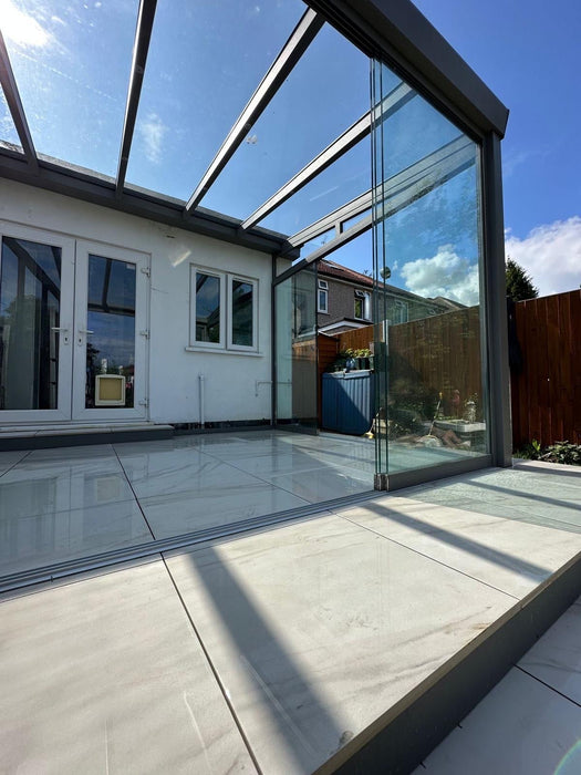 SkyView Pro Aluminium Glass Room Veranda Glass Roof Glass Sliding Doors