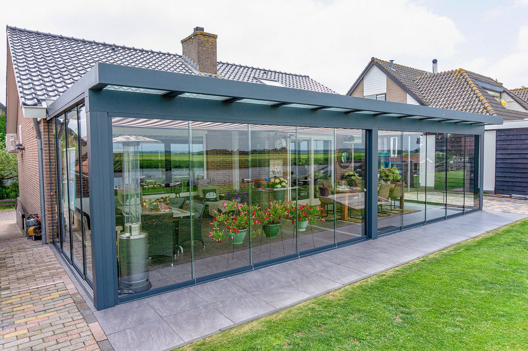 Skyview Cube Line Glass Sun Room Aluminium Veranda