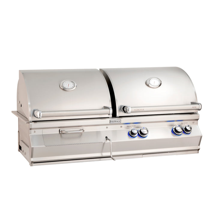 Aurora A830i Gas/Charcoal Combo Built-In Grill