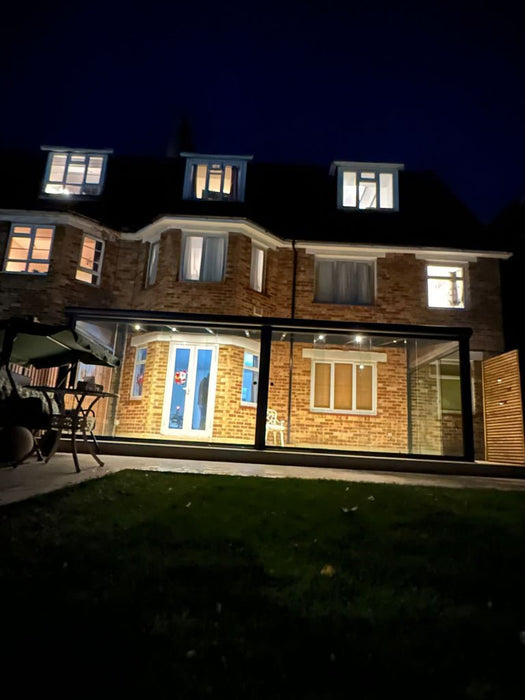 Skyline Aluminium Glass Sun Room Veranda Black